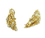 GILBERT ALBERT earrings. Pair of yellow gold and diamond earrings 58 Facettes
