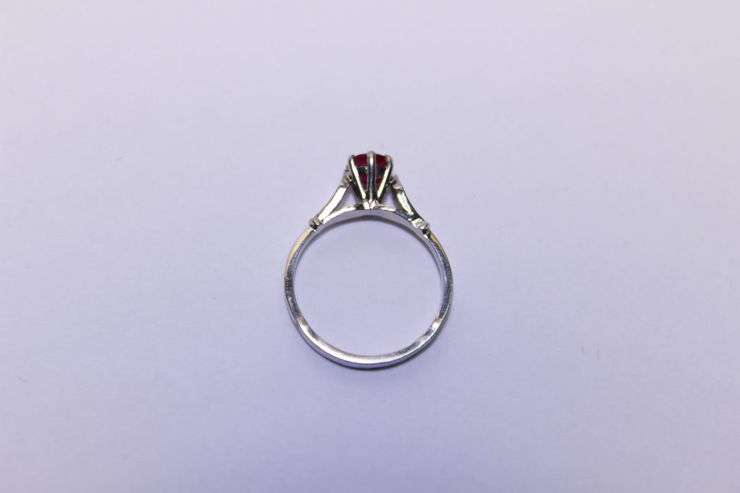 Bague 51 Bague Solitaire Rubis 58 Facettes