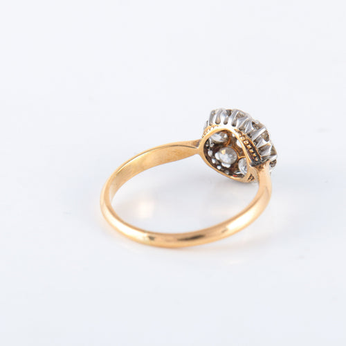 Bague Bague ancienne diamant or platine 58 Facettes