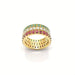 Ring 55 Set 3 Wedding Rings Diamonds Emeralds Ruby 58 Facettes