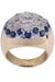 Ring 48 OLD SAPPHIRE AND DIAMOND DOME RING 58 Facettes 066301
