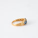 Ring 53 Garter Ring Yellow Gold Sapphires 58 Facettes LOT E004