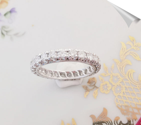 Bague Alliance Américaine Platine Diamants 1,50 ct 58 Facettes AA 1511