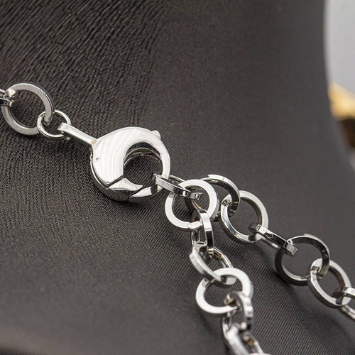 Collier Collier Or rose et blanc 58 Facettes D359656LF