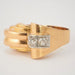Ring Tank Ring Yellow Gold Diamonds 58 Facettes 3745 LOT