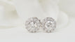 Boucles d'oreilles Boucles d'oreilles marguerite Or blanc Diamants 58 Facettes 31977