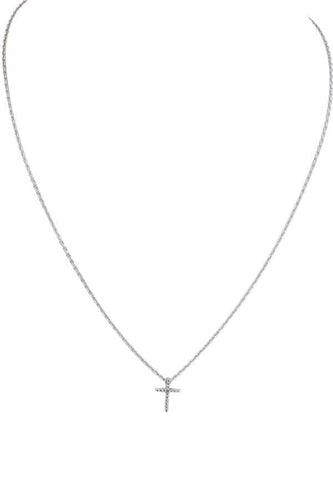 Collier COLLIER CROIX DIAMANT 58 Facettes 059991