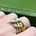 Ring Snake ring yellow gold diamonds 58 Facettes 2716