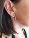 MODERN CREOLE EARRINGS 58 Facettes 070191