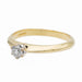 Ring 48 solitaire ring yellow gold diamond 58 Facettes 2621606CN