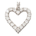 Pendentif Pendentif Coeur Or blanc Diamant 58 Facettes 2432012CN