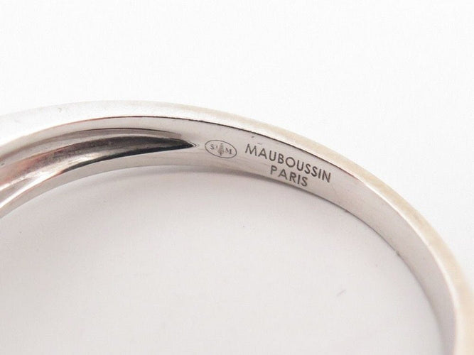 Bague 55 bague MAUBOUSSIN solitaire chance of love n2 en or blanc diamants 58 Facettes 256649