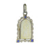 Pendant Art Deco Mother-of-pearl pendant with diamonds and sapphires 58 Facettes 23191-0415