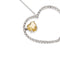 Collier Collier Coeur diamants et citrine 58 Facettes 28512