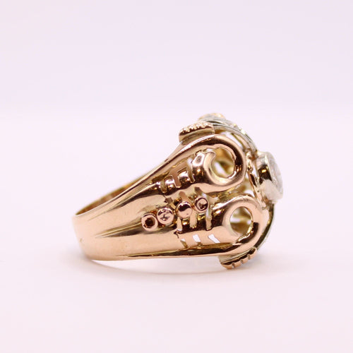 Bague Bague diamants, pierre blanche 58 Facettes