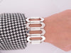 Bracelet vintage bracelet HERMES ondine t 16 cm en argent massif 925 58 Facettes 257680