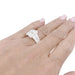 Ring 51 White gold ring, baguette diamonds. 58 Facettes 33421
