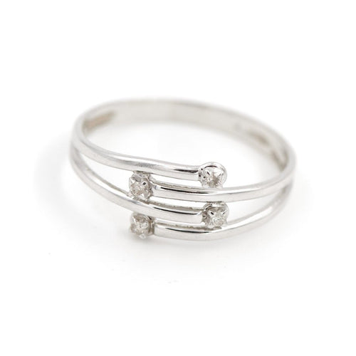 Bague 54 Bague Or blanc Diamant 58 Facettes 1969279CN