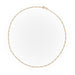 Necklace Figaro mesh necklace Yellow gold 58 Facettes 1660463CN