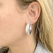 Chaumet Creole earrings, “Anneau”, white gold. 58 Facettes 33187