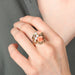Yellow Gold / Coral Ring / 54.5 “ROSE” GOLD, PEARL & CORAL RING 58 Facettes BO/220026/27