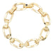 Bracelet Bracelet or jaune gourmette maille forçat 58 Facettes 21-785