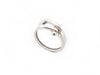 Ring 49 FRED ring force 10 mini ribbon 18k white gold & diamonds 58 Facettes 254899