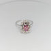 Marguerite Ring in white gold, diamonds and rubies 58 Facettes 16115