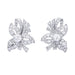 Boucles d'oreilles Boucles d'oreilles, platine, diamants. 58 Facettes 32536