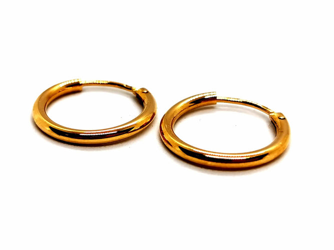 Boucles d'oreilles Boucles d'oreilles Créoles Or jaune 58 Facettes 1167342CN