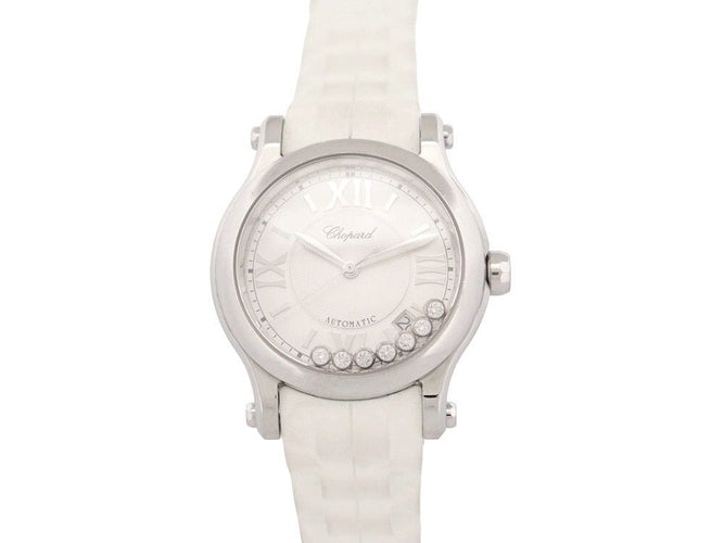 Montre montre CHOPARD happy sport 36 mm automatique 7 diamants acier 58 Facettes 254375