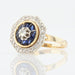 Bague 53 Bague saphirs diamants octogonale 58 Facettes 21-759