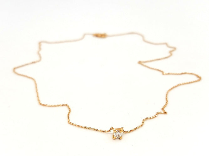 Collier Collier Or rose Diamant 58 Facettes 578739RV