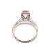 Bague Bague tourmaline rose diamants or blanc 58 Facettes