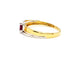 Bague 58 Bague Or jaune Rubis 58 Facettes 870443CD
