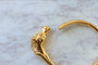Bracelet Bracelet Hermès doré tête de cheval 58 Facettes