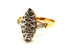 Ring 55 Marquise Ring Yellow Gold Diamond 58 Facettes 1336508CN