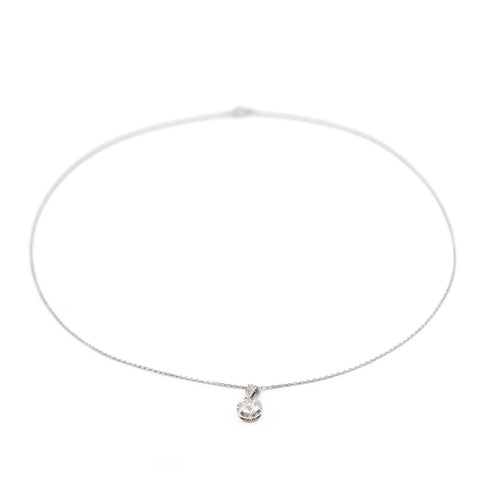 Collier Collier Or blanc Diamant 58 Facettes 1986227CN