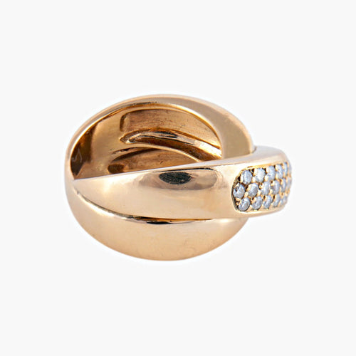 Bague 53.5 / Diamants / Or Jaune BAGUE "LIEN" OR & DIAMANTS 58 Facettes BO/220023 RIV