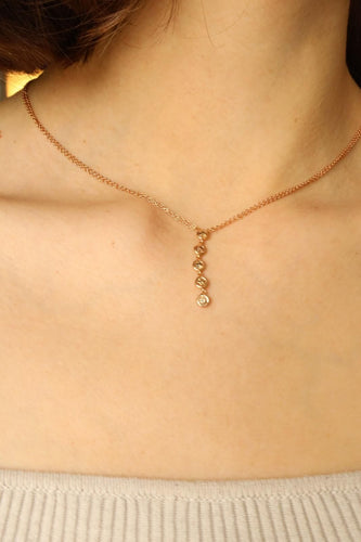 Collier Collier Or rose Diamant 58 Facettes 2328946CN