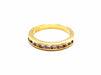 Ring 50 Half wedding ring Yellow gold Diamond 58 Facettes 990258CN