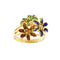 Bague 49 Bague fleurs émaillées 58 Facettes 32423