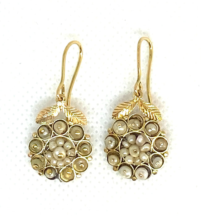 Boucles d'oreilles Dalmatian earrings, about 1830 58 Facettes