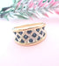 Sapphire Band Ring in Checkerboard 58 Facettes AA 1607
