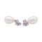 Boucles d'oreilles Boucles d'oreilles or blanc, diamants, perles. 58 Facettes 33522