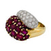 Ring 52 “Toi & Moi” ring, two golds, rubies and diamonds. 58 Facettes 31584