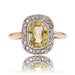 Ring 52 Old yellow sapphire and diamond ring 58 Facettes 23-262
