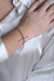 Bracelet, watch chain, pink gold and pearls 58 Facettes