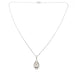 Necklace Pear diamond necklace white gold 58 Facettes