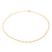 Necklace Figaro mesh necklace Yellow gold 58 Facettes 2277593CN